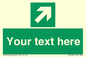 SV5232: Custom Arrow Top Right Sign