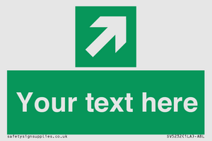 SV5232: Custom Arrow Top Right Sign