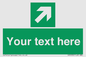 SV5232: Custom Arrow Top Right Sign