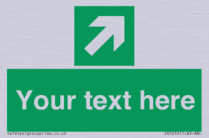SV5232: Custom Arrow Top Right Sign