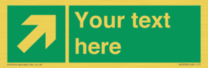 SV5232: Custom Arrow Top Right Sign
