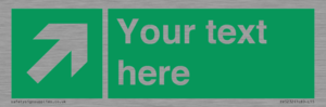 SV5232: Custom Arrow Top Right Sign