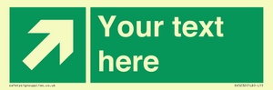 SV5232: Custom Arrow Top Right Sign