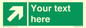 SV5232: Custom Arrow Top Right Sign