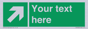SV5232: Custom Arrow Top Right Sign