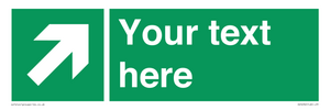 SV5232: Custom Arrow Top Right Sign