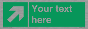 SV5232: Custom Arrow Top Right Sign