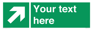SV5232: Custom Arrow Top Right Sign