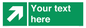 SV5232: Custom Arrow Top Right Sign