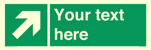 SV5232: Custom Arrow Top Right Sign