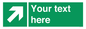 SV5232: Custom Arrow Top Right Sign