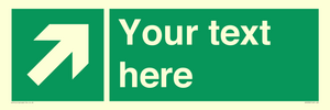 SV5232: Custom Arrow Top Right Sign