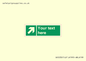 SV5232: Custom Arrow Top Right Sign