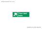 SV5232: Custom Arrow Top Right Sign