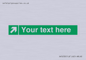 SV5232: Custom Arrow Top Right Sign