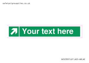 SV5232: Custom Arrow Top Right Sign