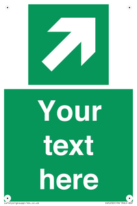 SV5232: Custom Arrow Top Right Sign