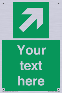 SV5232: Custom Arrow Top Right Sign