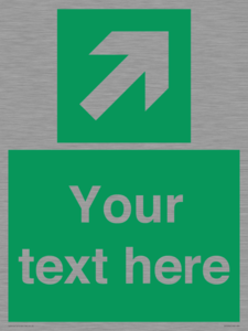 SV5232: Custom Arrow Top Right Sign