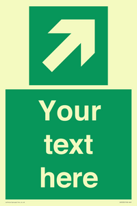 SV5232: Custom Arrow Top Right Sign