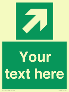 SV5232: Custom Arrow Top Right Sign