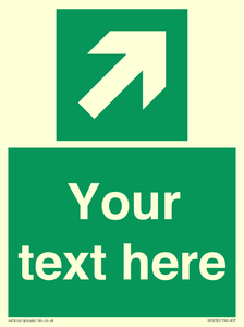 SV5232: Custom Arrow Top Right Sign