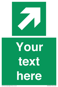 SV5232: Custom Arrow Top Right Sign