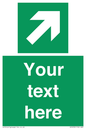 SV5232: Custom Arrow Top Right Sign