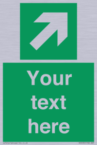 SV5232: Custom Arrow Top Right Sign