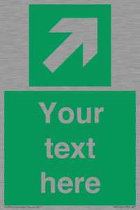 SV5232: Custom Arrow Top Right Sign