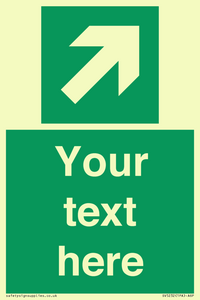 SV5232: Custom Arrow Top Right Sign