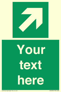 SV5232: Custom Arrow Top Right Sign