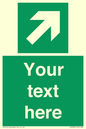 SV5232: Custom Arrow Top Right Sign