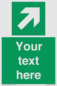 SV5232: Custom Arrow Top Right Sign