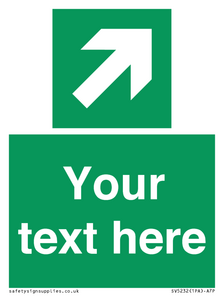 SV5232: Custom Arrow Top Right Sign
