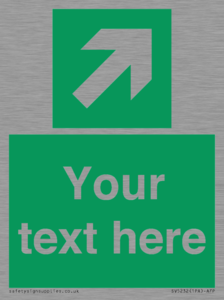 SV5232: Custom Arrow Top Right Sign