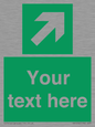 SV5232: Custom Arrow Top Right Sign