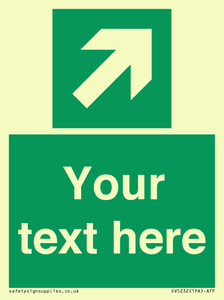 SV5232: Custom Arrow Top Right Sign