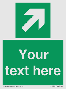 SV5232: Custom Arrow Top Right Sign