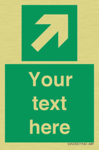 SV5232: Custom Arrow Top Right Sign