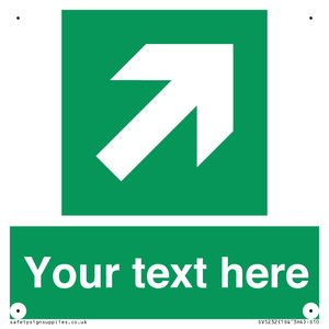 SV5232: Custom Arrow Top Right Sign