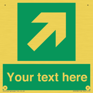 SV5232: Custom Arrow Top Right Sign