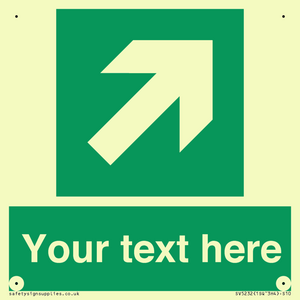 SV5232: Custom Arrow Top Right Sign