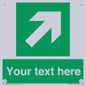 SV5232: Custom Arrow Top Right Sign