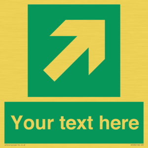 SV5232: Custom Arrow Top Right Sign