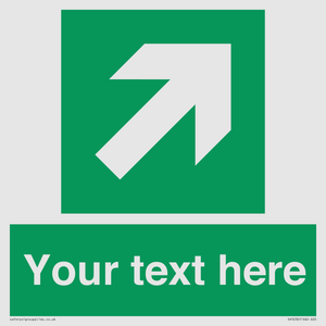SV5232: Custom Arrow Top Right Sign