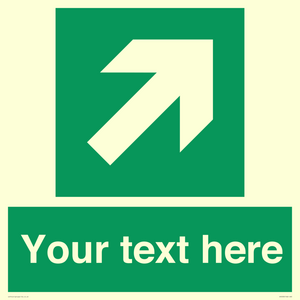 SV5232: Custom Arrow Top Right Sign
