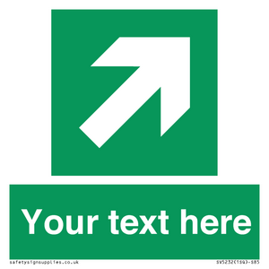 SV5232: Custom Arrow Top Right Sign