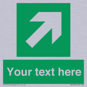 SV5232: Custom Arrow Top Right Sign