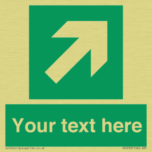 SV5232: Custom Arrow Top Right Sign